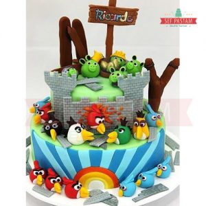 Angry Birds Çocuk Pastası