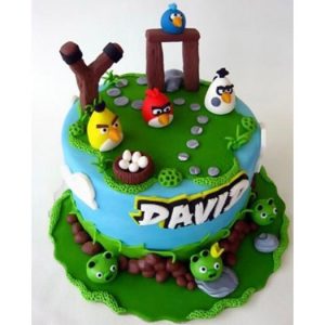 Angry Birds Çocuk Doğumgünü Pastası